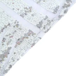 72" Square Diamond Glitz Sequin Table Overlay Topper 39 72" Square Diamond Glitz Sequin Table Overlay Topper -Home Decor Promotional Store LAY72 02G SILV D05
