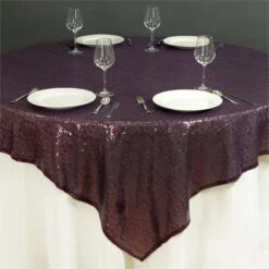 72" X 72" Sequin Square Overlay 37 72" X 72" Sequin Square Overlay -Home Decor Promotional Store LAY72 02 EGG.2