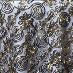 72" X 72" Satin Tulle Square Overlay -Home Decor Promotional Store LAY72 30 BLK GOLD D01