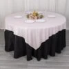 72"x72" Glitter Sparkle Polyester Table Overlay, Shimmery Square Table Topper