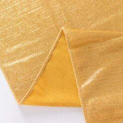 72"x72" Shimmer Sequin Dots Square Polyester Table Overlay, Wrinkle Free Sparkle Glitter Table Topper -Home Decor Promotional Store LAY72 SHIM GOLD D04