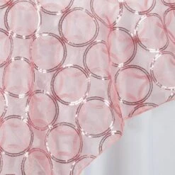 85" X 85" Organza Overlay With Sequin Circle Designs -Home Decor Promotional Store LAY85 41 019 D01