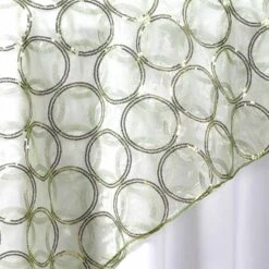 85" X 85" Organza Overlay With Sequin Circle Designs -Home Decor Promotional Store LAY85 41 020 D01