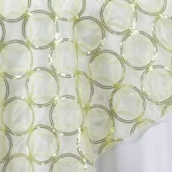 85" X 85" Organza Overlay With Sequin Circle Designs -Home Decor Promotional Store LAY85 41 021 D01