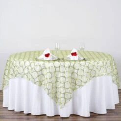 85" X 85" Organza Overlay With Sequin Circle Designs -Home Decor Promotional Store LAY85 41 021 01 a936b104 589e 4adc a028 6971d46ecef5