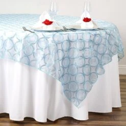 85" X 85" Organza Overlay With Sequin Circle Designs -Home Decor Promotional Store LAY85 41 023 01 963aa0c0 fe74 4948 aa56 75eb4307153b