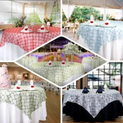 85" X 85" Organza Overlay With Sequin Circle Designs -Home Decor Promotional Store LAY85 41 EBC2.progressive f67c7714 cbd9 418a ba30 b005d753efec