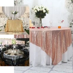 90"X90" Premium Sequin Tablecloth Overlay, Square Table Overlay -Home Decor Promotional Store LAY90 02 EBC2.progressive 9f942616 dea5 46c7 9d75 fdc62ad0a0f4