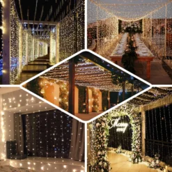 10FT LED Icicle Lights Curtain Fairy String Lights With 300 LEDs & 8 Modes -Home Decor Promotional Store LEDSTR03 10X10 EBC2 75370e20 ab7e 41d5 aaca 937d356e3fb2