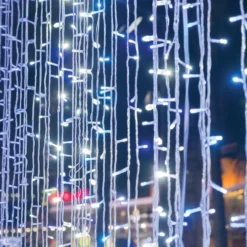 10FT LED Icicle Lights Curtain Fairy String Lights With 300 LEDs & 8 Modes -Home Decor Promotional Store LEDSTR03 10X10 WHT.progressive 6bd99320 09e2 4359 8060 246bc0231e73