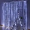 10FT LED Icicle Lights Curtain Fairy String Lights With 300 LEDs & 8 Modes