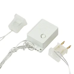 10FT LED Icicle Lights Curtain Fairy String Lights With 300 LEDs & 8 Modes -Home Decor Promotional Store LEDSTR03 10x10 CLR D05