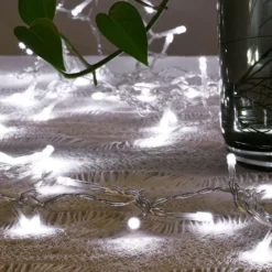 10FT LED Icicle Lights Curtain Fairy String Lights With 300 LEDs & 8 Modes -Home Decor Promotional Store LEDSTR03 10x10 WHT D01