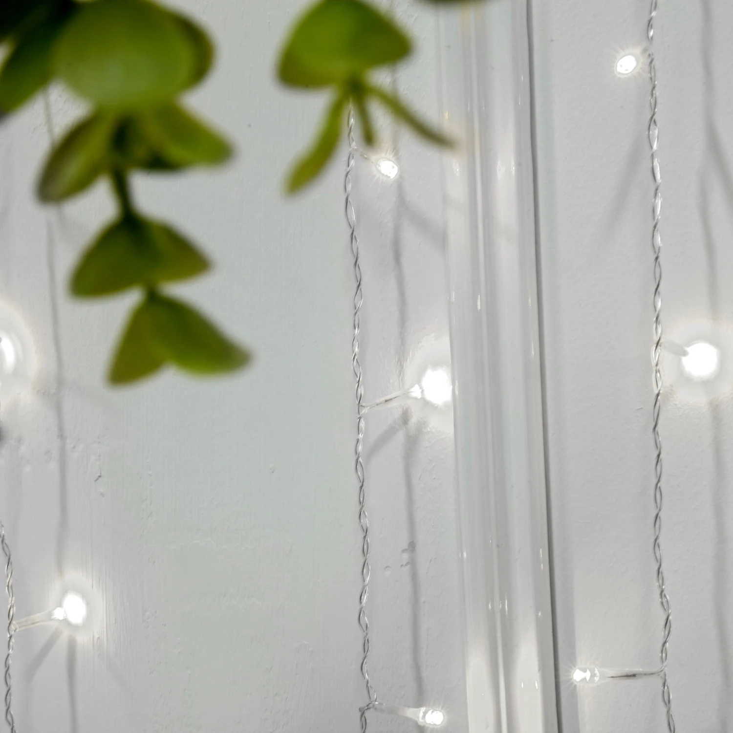 192 LED Icicle Fairy String Light Curtain Backdrop 5ftx8ft Plug In Panel With 8 LED Light Strands 7 192 LED Icicle Fairy String Light Curtain Backdrop 5ftx8ft Plug In Panel With 8 LED Light Strands - Image 7