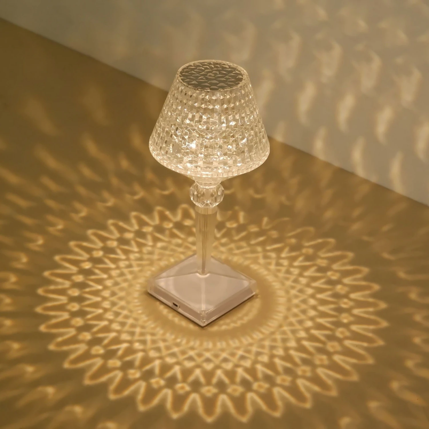 10" LED Acrylic Crystal Cup Shape Color Changing Cordless Table Lamp, Rechargeable Touch Control Accent Lamp 12 10" LED Acrylic Crystal Cup Shape Color Changing Cordless Table Lamp, Rechargeable Touch Control Accent Lamp - Image 12