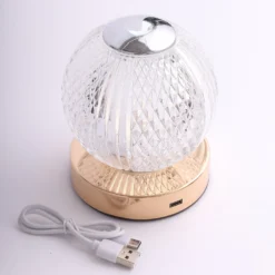 5" Diamond Cut Crystal Ball Dimmable LED Table Lamp With Touch Control, Cordless Rechargeable Decorative Night Light -Home Decor Promotional Store LED ACRY LAMP07 ASST 99 5e82ef5d 92cc 4b20 9952 74bba1463549