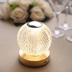 5" Diamond Cut Crystal Ball Dimmable LED Table Lamp With Touch Control, Cordless Rechargeable Decorative Night Light -Home Decor Promotional Store LED ACRY LAMP07 ASST D05 9bba2de5 1b6c 4a4d 8ee1 6630e851f84d