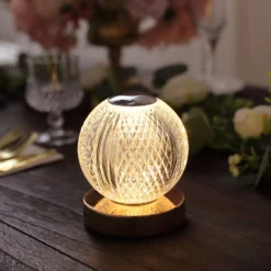 5" Diamond Cut Crystal Ball Dimmable LED Table Lamp With Touch Control, Cordless Rechargeable Decorative Night Light -Home Decor Promotional Store LED ACRY LAMP07 ASST D07 9c2ca6ed 51ab 4f62 9b9d 8a2b49096a9f