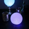 2 Pack - 6" Color Changing Portable LED Centerpiece Ball Lights, Battery Operated LED Orbs