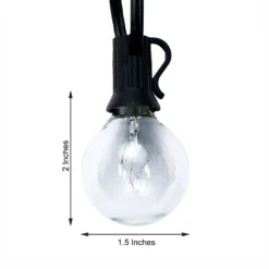 25ft Warm White Connectable Hanging Outdoor Or Indoor String Lights, Waterproof 120V With 28 Incandescent Glass Light Bulbs -Home Decor Promotional Store LED BALL13 25FT CLR 98.progressive 5e204032 9019 4c8d a811 dcc052f5458b