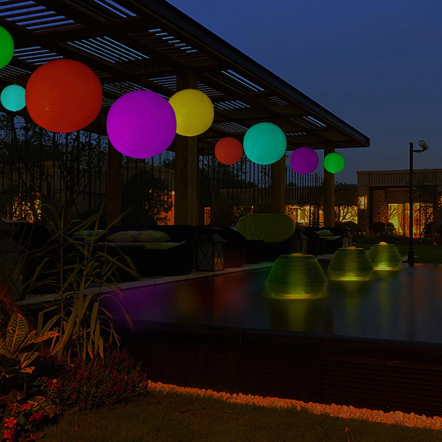 Floating Pool Light Up Glow Ball, Inflatable Outdoor Garden Lights With Remote - 13 RGB Colors And 3 Color Modes 4 Floating Pool Light Up Glow Ball, Inflatable Outdoor Garden Lights With Remote - 13 RGB Colors And 3 Color Modes - Image 4