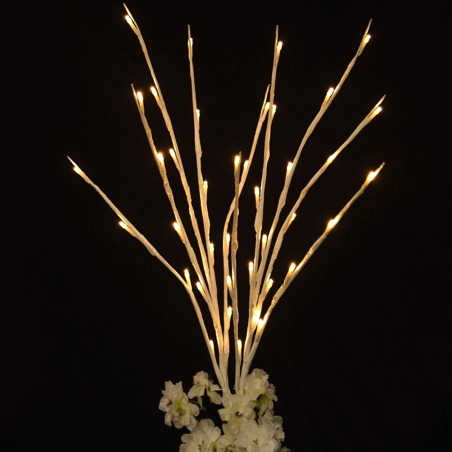 3 Pack | 31" Artificial Tree Twig Lights, Lighted Branches With 60 Bright Warm White LED Bulbs 11 3 Pack | 31" Artificial Tree Twig Lights, Lighted Branches With 60 Bright Warm White LED Bulbs - Image 11
