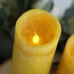 Flameless LED Pillar Candles, Remote Operated Battery Powered 4", 6", 8" 32 Flameless LED Pillar Candles, Remote Operated Battery Powered 4", 6", 8" -Home Decor Promotional Store LED CAND PL01 GOLD D03.progressive c6987a08 2bc0 4c79 878a 26865c0a79a0