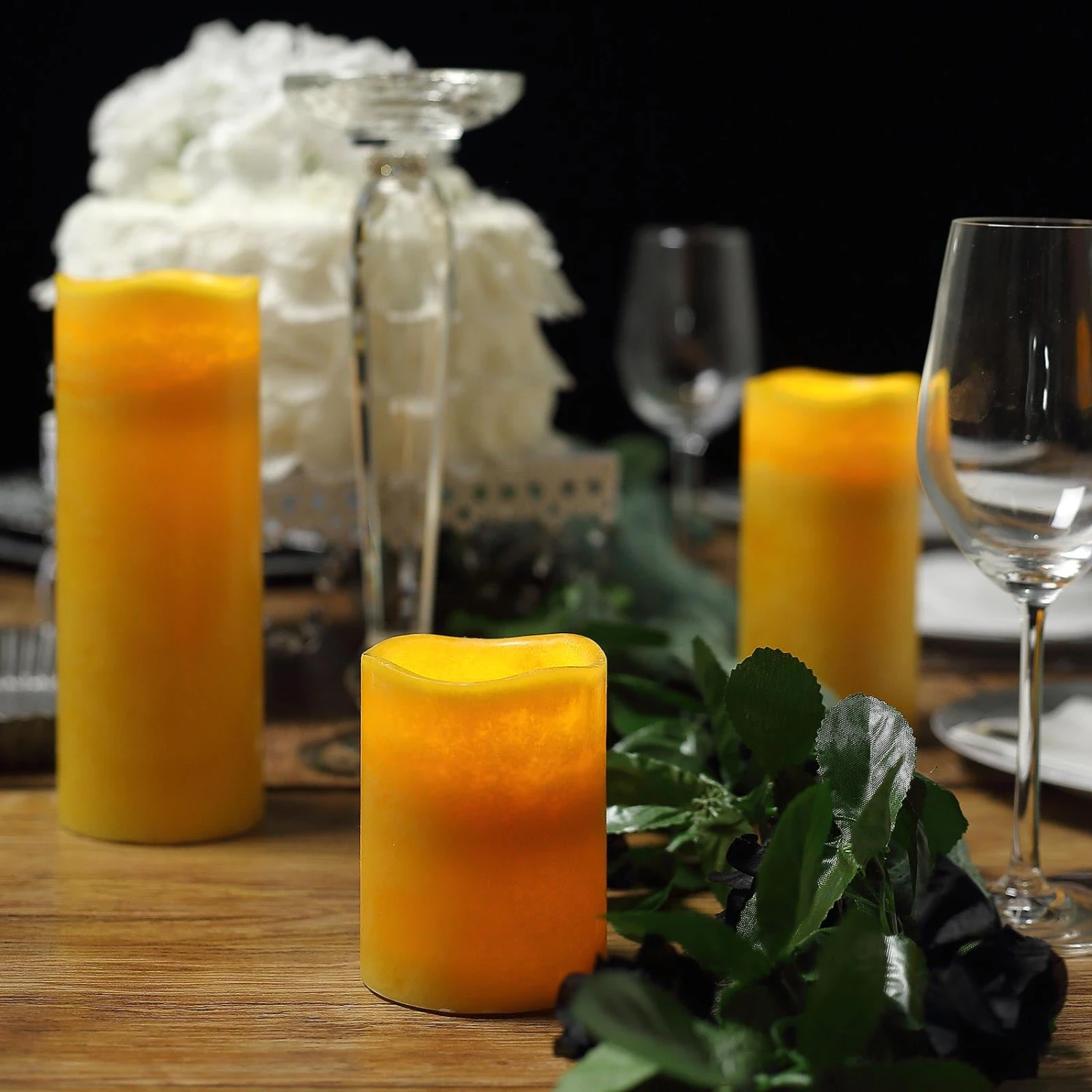Flameless LED Pillar Candles, Remote Operated Battery Powered 4", 6", 8" 15 Flameless LED Pillar Candles, Remote Operated Battery Powered 4", 6", 8" - Image 15