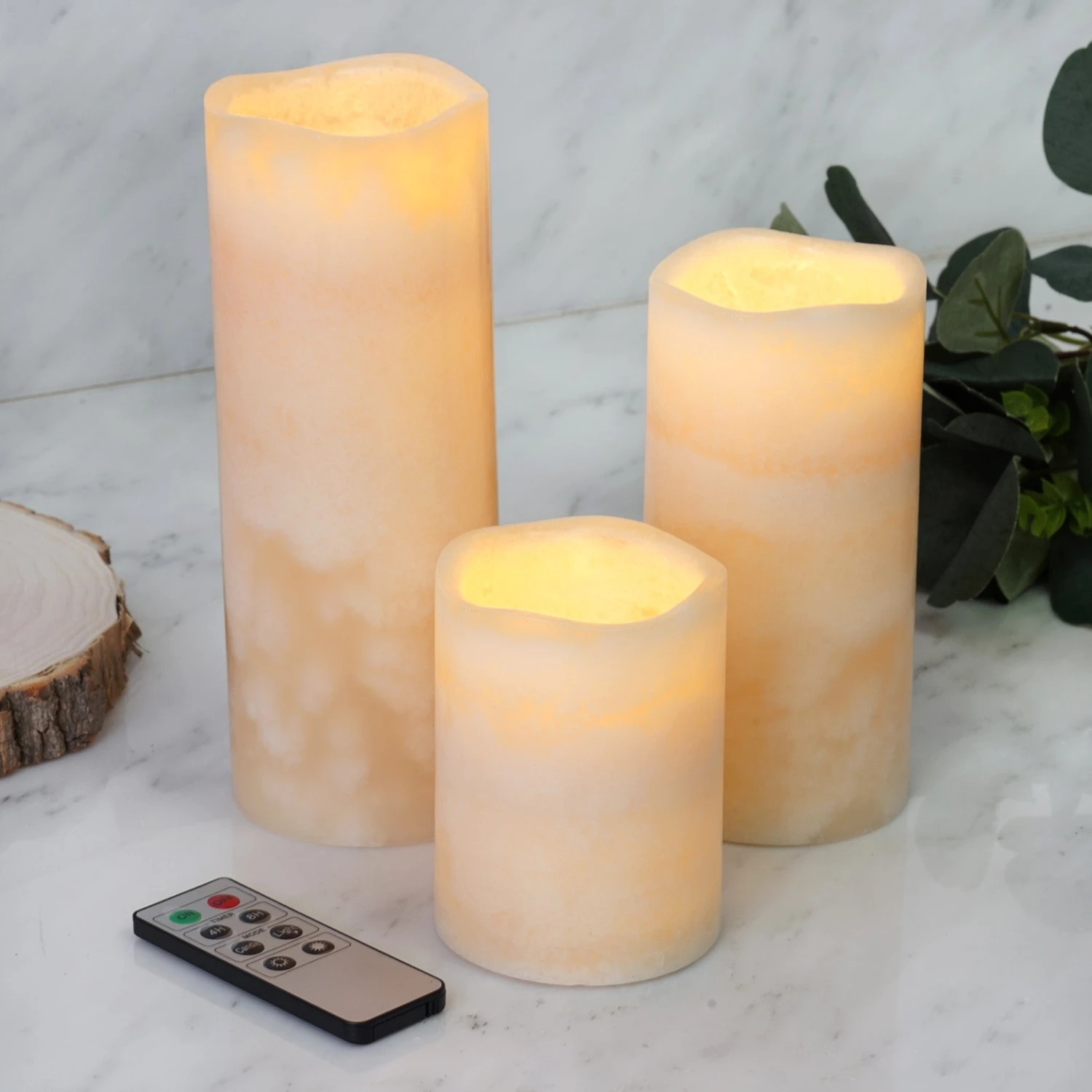 Flameless LED Pillar Candles, Remote Operated Battery Powered 4", 6", 8" 16 Flameless LED Pillar Candles, Remote Operated Battery Powered 4", 6", 8" - Image 16