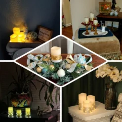 Set Of 3 | Flameless LED Remote Operated Pillar Candles Wrapped With Fairy String Lights, Battery Powered - 4", 5", 6" 16 Set Of 3 | Flameless LED Remote Operated Pillar Candles Wrapped With Fairy String Lights, Battery Powered - 4", 5", 6" -Home Decor Promotional Store LED CAND PL04 EBC2 760x760 18fbf250 0c1e 41a9 a315 bd7abfafefc1