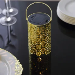 3 Pack Gold Flower Design Hanging LED Lantern Lights, Battery Operated Decorative Garden Lanterns - 3"x5" 18 3 Pack Gold Flower Design Hanging LED Lantern Lights, Battery Operated Decorative Garden Lanterns - 3"x5" -Home Decor Promotional Store LED CAND PL10 GOLD D05