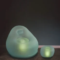 LED Light Up Inflatable Waterproof Chair, Illuminated Furniture | Battery Operated With Remote Control - 40"W X 32"H -Home Decor Promotional Store LED FURN CHAIR 02 L D01