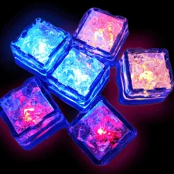 12 Pack | Light Up LED Submersible Ice Cubes, Waterproof With Adjustable Light Modes -Home Decor Promotional Store LED ICE ASST D09