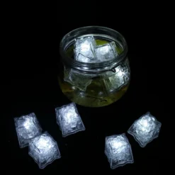 12 Pack | Light Up LED Submersible Ice Cubes, Waterproof With Adjustable Light Modes