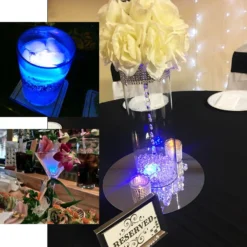 12 Pack | Light Up LED Submersible Ice Cubes, Waterproof With Adjustable Light Modes -Home Decor Promotional Store LED ICE PARENT 2