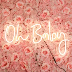 26" Oh Baby Neon Light Sign, LED Reusable Wall Décor Lights With 5ft Hanging Chain -Home Decor Promotional Store LED NEOSIGN01 BABY CLR D02.progressive 44462190 4fdd 4672 8954 2ea6c64cbff4