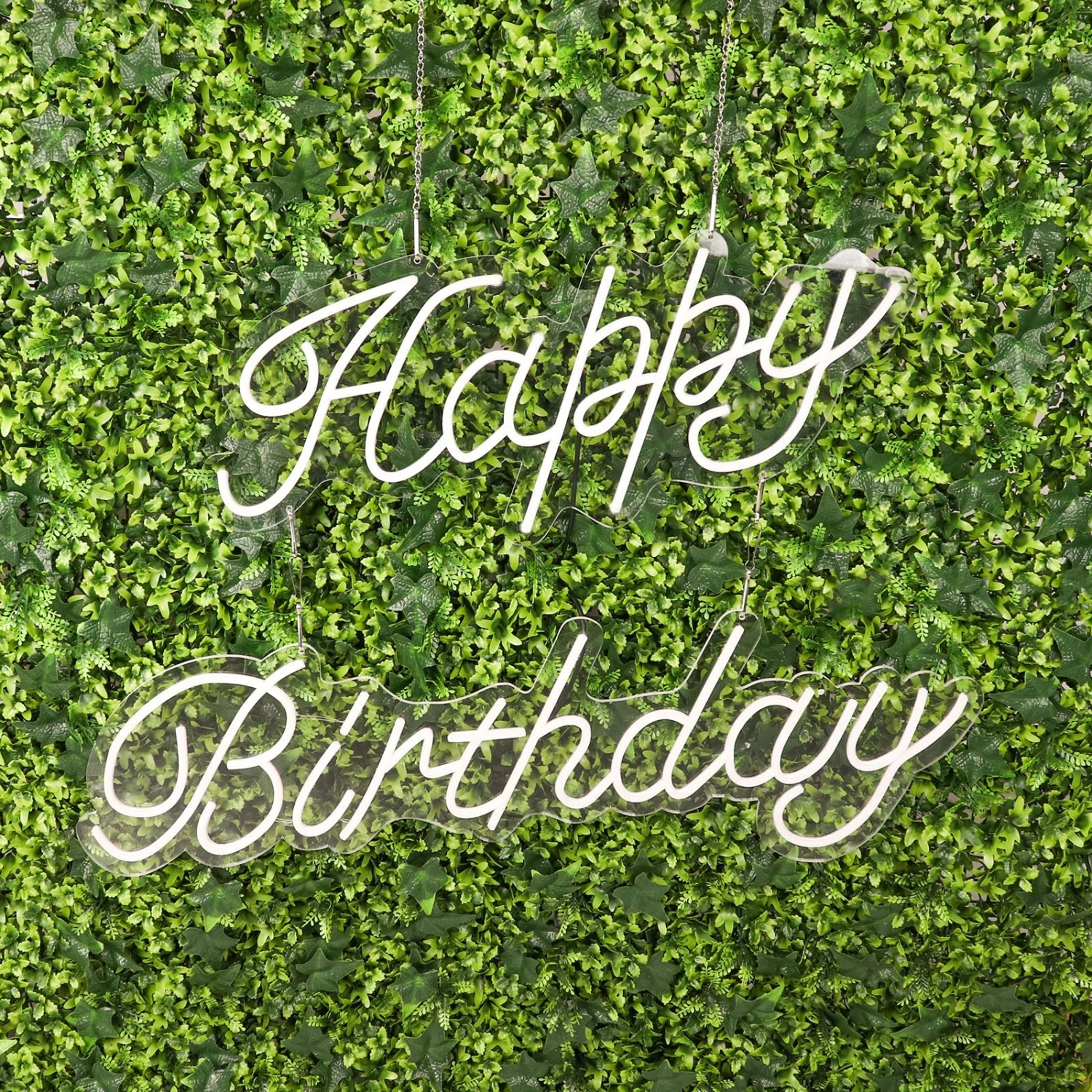 32" Happy Birthday Neon Light Sign, LED Reusable Wall Décor Lights With 5ft Hanging Chain 6 32" Happy Birthday Neon Light Sign, LED Reusable Wall Décor Lights With 5ft Hanging Chain - Image 6