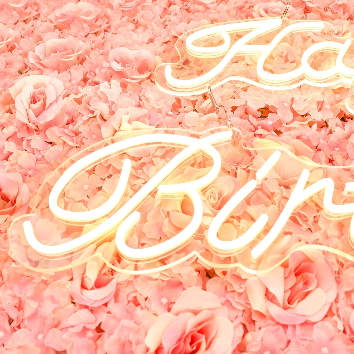 32" Happy Birthday Neon Light Sign, LED Reusable Wall Décor Lights With 5ft Hanging Chain 13 32" Happy Birthday Neon Light Sign, LED Reusable Wall Décor Lights With 5ft Hanging Chain - Image 13