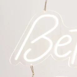Better Together LED Neon Light Sign For Party Or Home Wall Decor, Warm White Reusable Hanging Light With 5ft Chain -Home Decor Promotional Store LED NEOSIGN01 BETR CLR D03