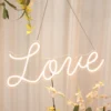 27" Love Neon Light Sign, LED Reusable Wall Décor Lights With 5ft Hanging Chain