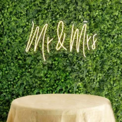 33" Mr & Mrs Neon Light Sign, LED Reusable Wall Décor Lights With 5ft Hanging Chain -Home Decor Promotional Store LED NEOSIGN01 MRS CLR D01.progressive 87f98acd 449c 4205 bbf2 122074220b74