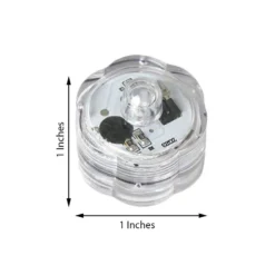 12 Pack | White Remote Operated Waterproof Submersible LED Lights -Home Decor Promotional Store LED RMT02 WHT 98