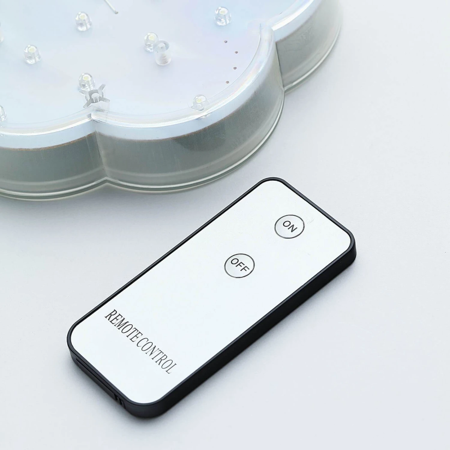 4 Pack | 6" Flower Shaped White 23 LED Disc Lights With Remote, DIY Centerpiece Accent Light 8 4 Pack | 6" Flower Shaped White 23 LED Disc Lights With Remote, DIY Centerpiece Accent Light - Image 8