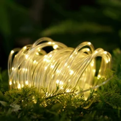 33ft 100 LED Solar Powered Waterproof Outdoor Rope Light With 8 Modes -Home Decor Promotional Store LED ROPE01 SL CLR D01