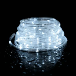 33ft 100 LED Solar Powered Waterproof Outdoor Rope Light With 8 Modes -Home Decor Promotional Store LED ROPE01 SL WHT D04