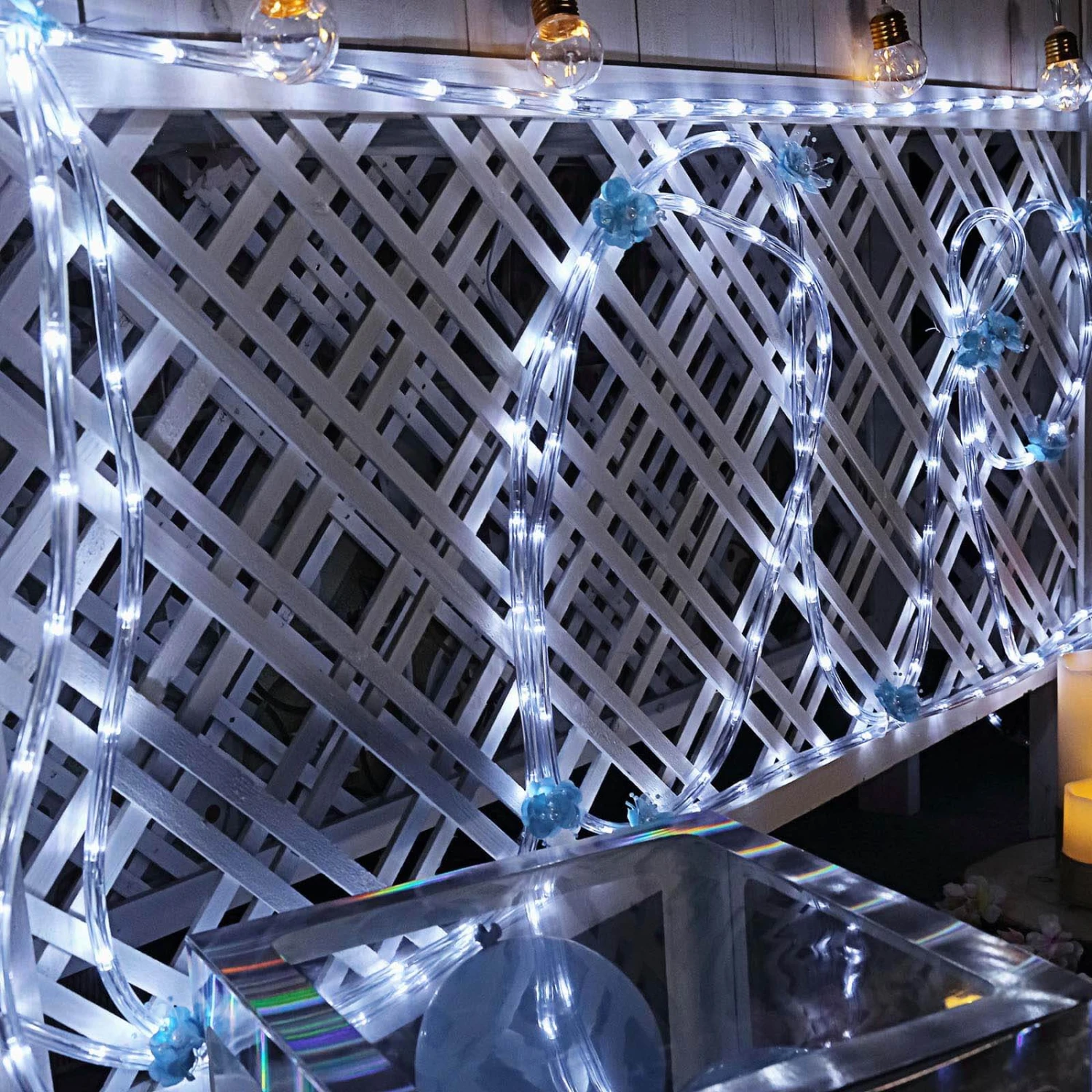 33ft Waterproof Outdoor LED Rope Light, 120V With 250 Bright LEDs 20 33ft Waterproof Outdoor LED Rope Light, 120V With 250 Bright LEDs - Image 20