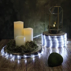 33ft Waterproof Outdoor LED Rope Light, 120V With 250 Bright LEDs