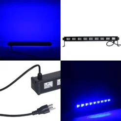27W 9 LED UV Stage Floor Wall Light Bar, Outdoor Indoor Uplight -Home Decor Promotional Store LED SPT18 BLUE D02