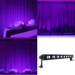 27W 9 LED UV Stage Floor Wall Light Bar, Outdoor Indoor Uplight -Home Decor Promotional Store LED SPT18 PURP 01
