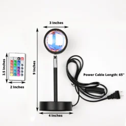 9" LED Color Changing Sunset Projector Lamp, Sunset Spotlight & Remote -Home Decor Promotional Store LED SPT19 MULTI 98.progressive 185ba8c4 3be8 4949 aaac 6b140d251926